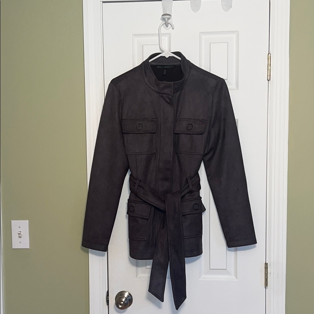 Women’s Dark Grey  Belted Utility Jacket